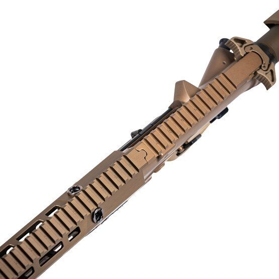 This Geissele Super Duty AR pistol features a continuous top rail.